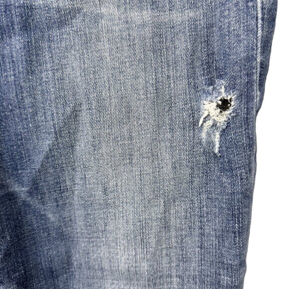 GAP 1969 True Skinny Mid Rise Jeans Women’s 29 Distressed Medium Wash - Picture 6 of 14